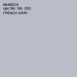 #BABDC8 - French Gray Color Image